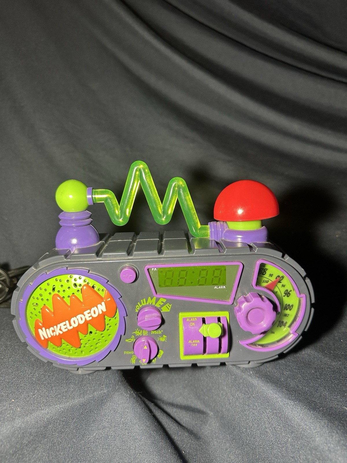 Vtg 1995 Nickelodeon TimeBlaster Clock Radio N2000 TESTED EVERYTHING WORKS 90s