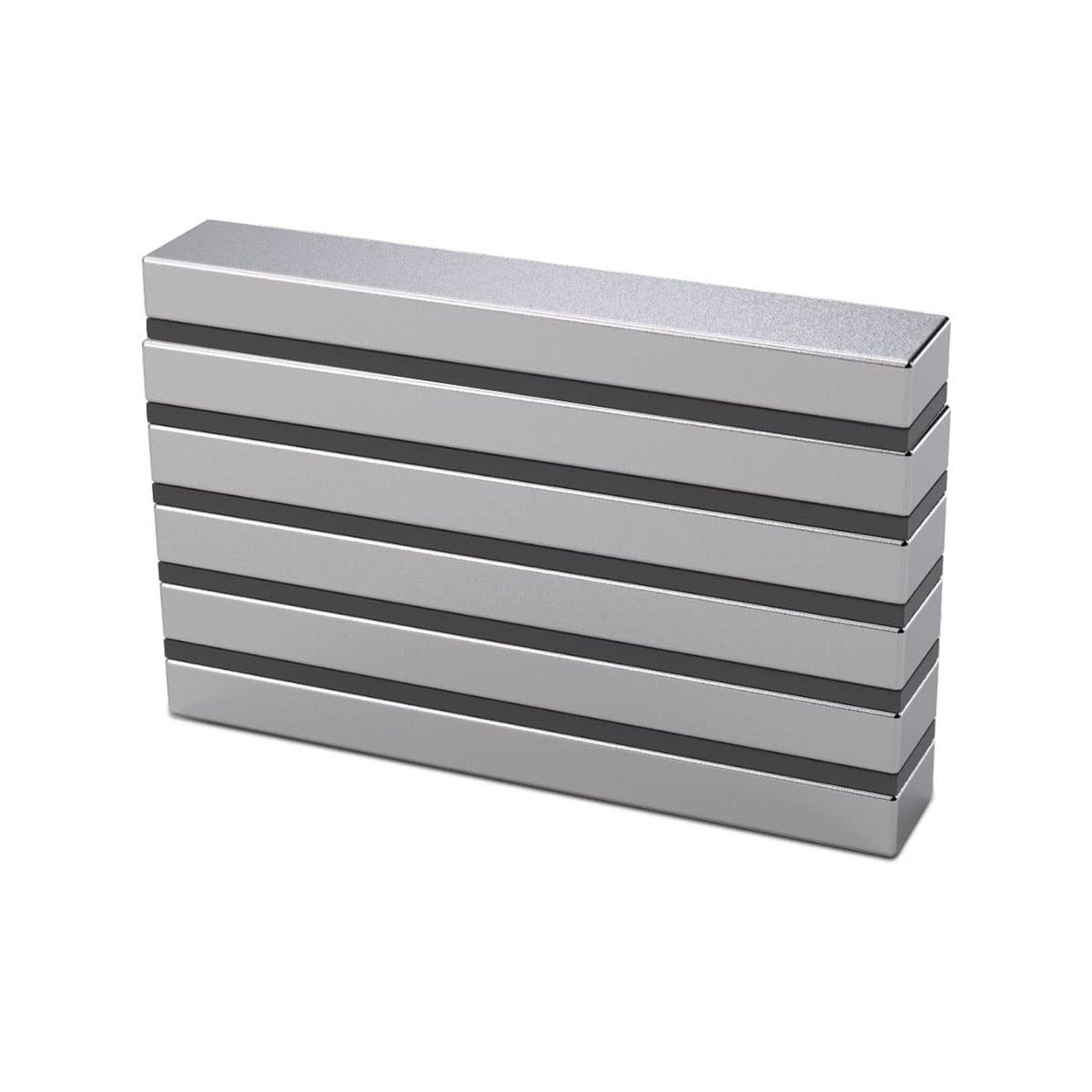 Neodymium Bar Magnets N52 Rectangular Silver 60x10x5mm 6 Pieces Rare Earth Neodymium Bar Magnets N52 Rectangular Silver 60x10x5mm 6 Pieces Rare Earth
