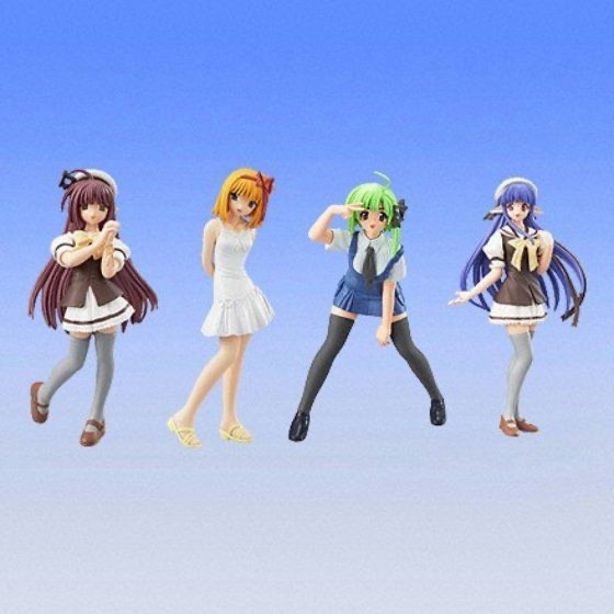 Shuffle Bandai Moe A La School Japanese Girl Gashapon Figure Set of 4 New Shuffle Bandai Moe A La School Japanese Girl Gashapon Figure Set of 4 New