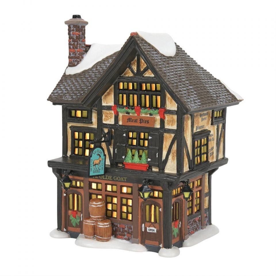 Dept 56 YE OLDE GOAT PUB Dickens Village Gaslight Pubs 6011392 BRAND NEW IN BOX