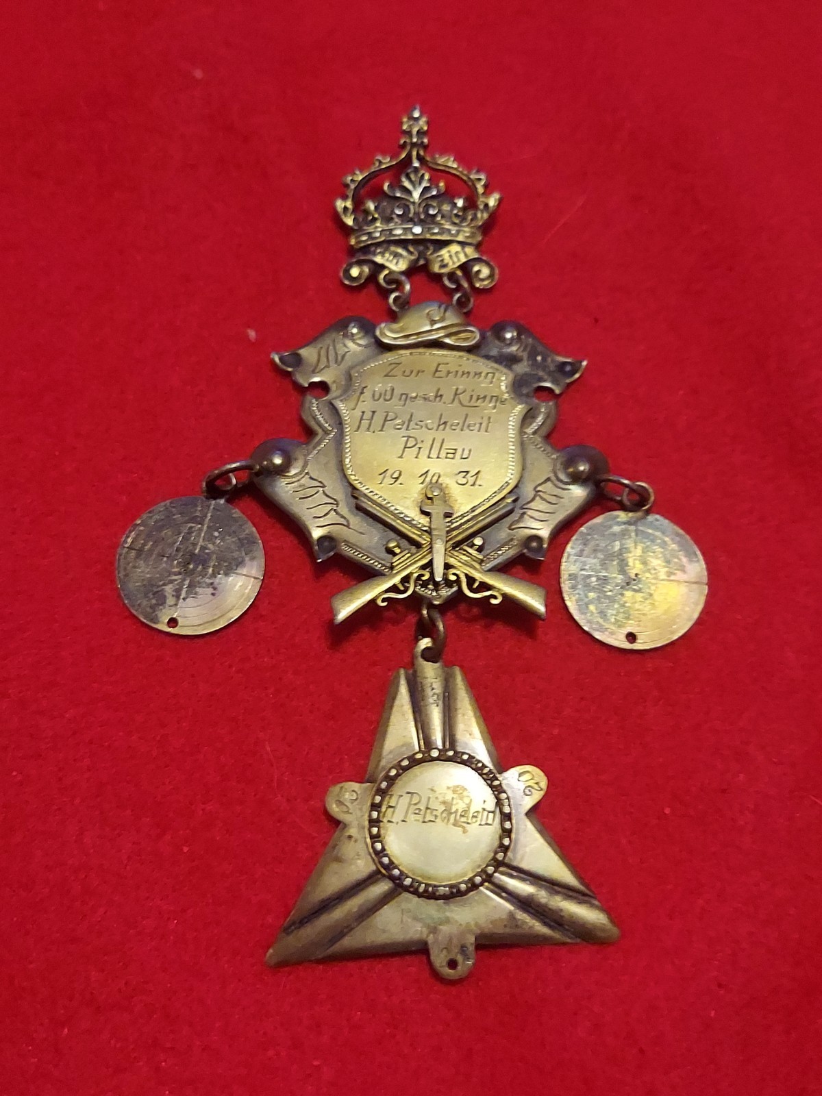 ww2 german exceptional  silver shooting award silver