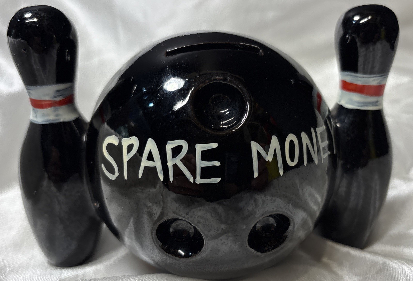 VTG Hand Painted Bowling Ball & Pin Spare Money Coin Piggy Bank Japan Dee Bee Co VTG Hand Painted Bowling Ball & Pin Spare Money Coin Piggy Bank Japan Dee Bee Co