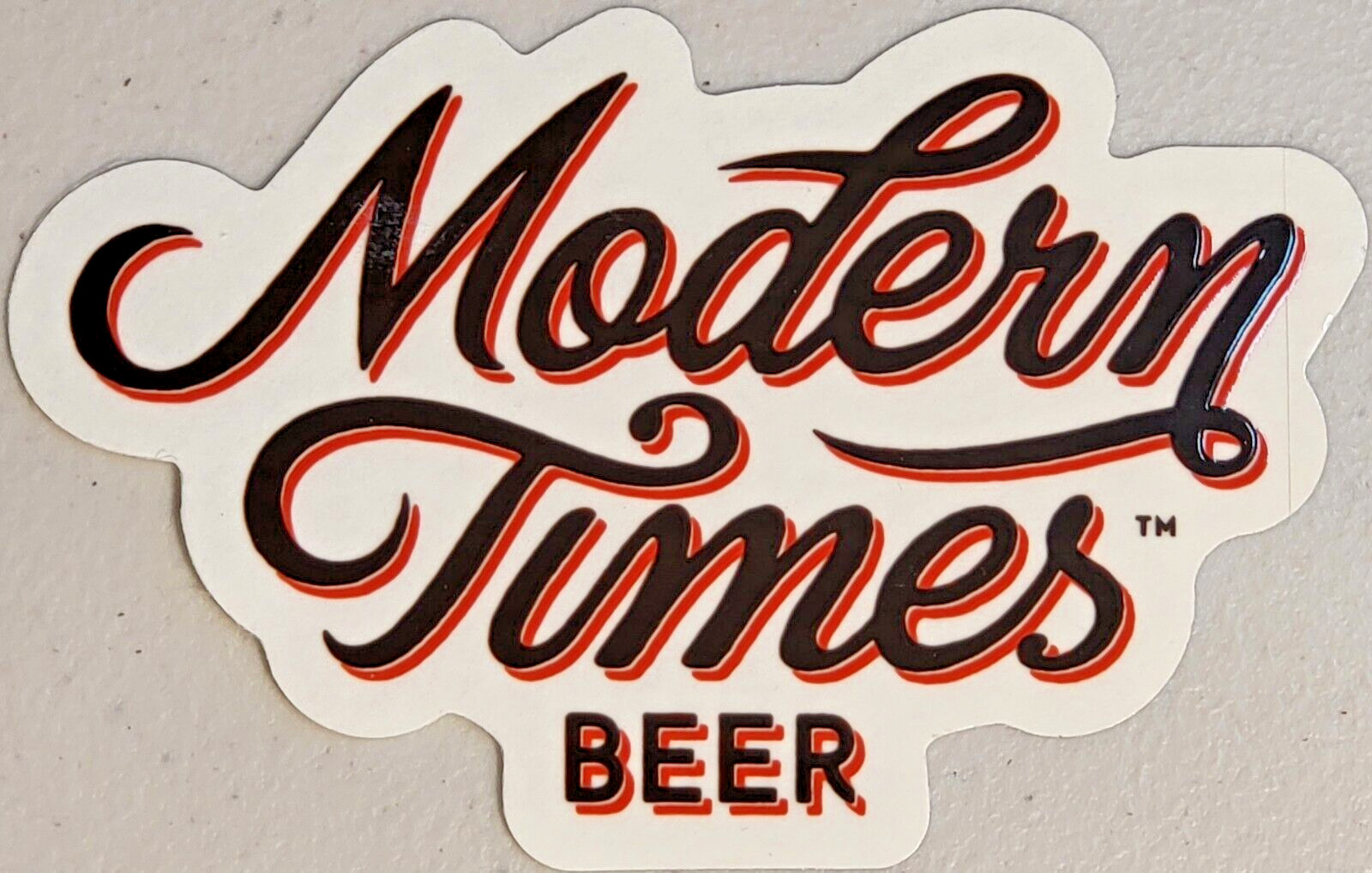 Modern Times Craft Beer Logo Sticker Brewing Brewery Red New Modern Times Craft Beer Logo Sticker Brewing Brewery Red New