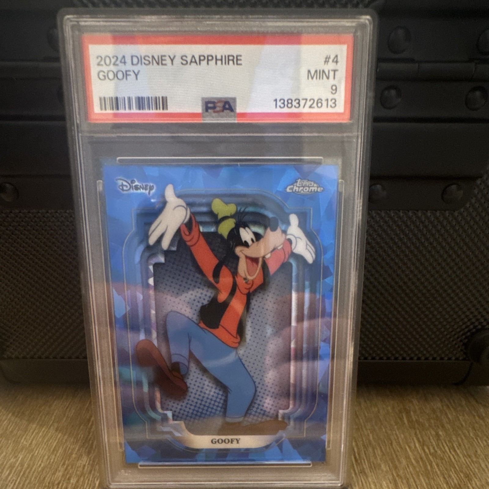 Topps 2024 Disney Sapphire Goofy #4 PSA 9 Non-Sport Card Cert 138372613