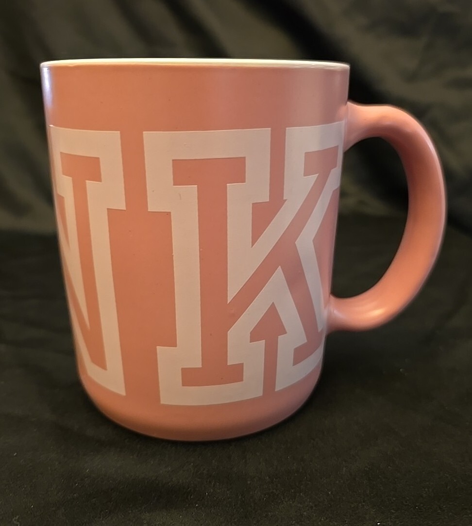 HUGE VICTORIA'S SECRET PINK LOGO OVERSIZED 30 fl oz CERAMIC MUG COFFEE TEA