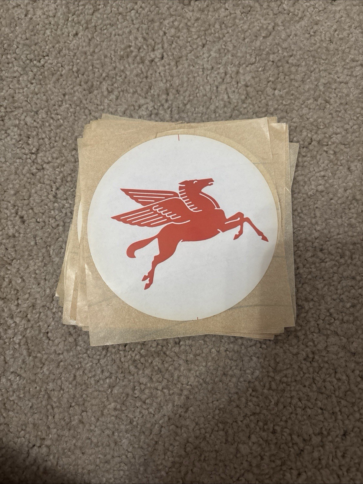 NOS Vintage Mobil Oil Flying Pegasus 4