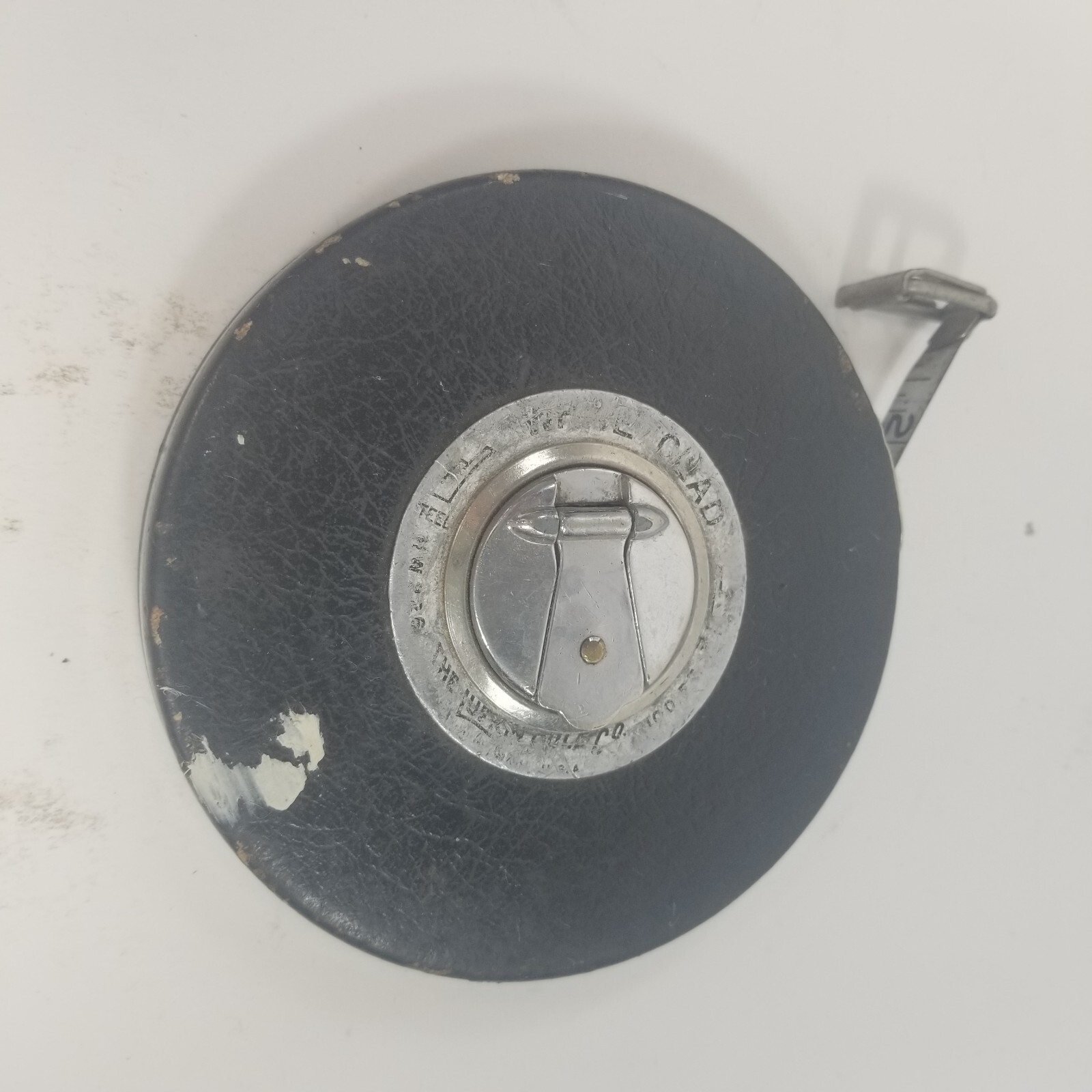 Vintage Lufkin 100 ft. Banner White Clad Tape Measure STEEL TAPE