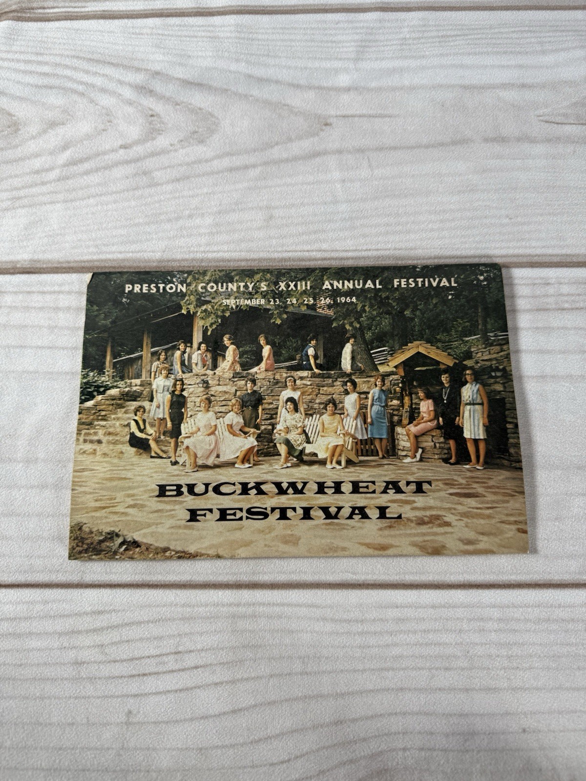 Vintage 1964 West Virginia BUCKWHEAT FESTIVAL Preston County Kingwood Program