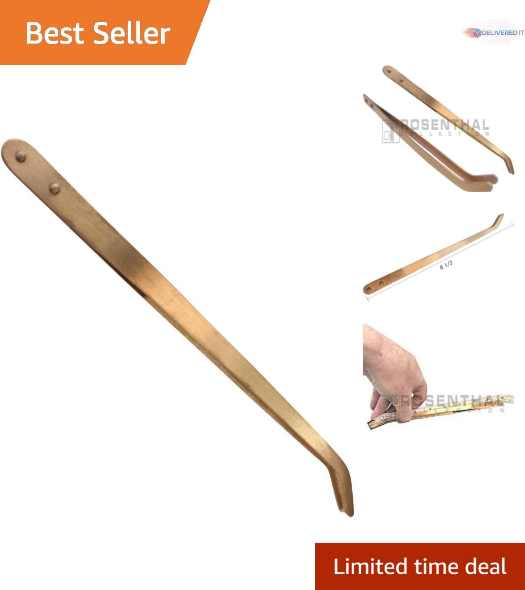 8.5” Copper Curved Tongs - Durable & Lightweight Tool for Effortless Cooking 8.5” Copper Curved Tongs - Durable & Lightweight Tool for Effortless Cooking
