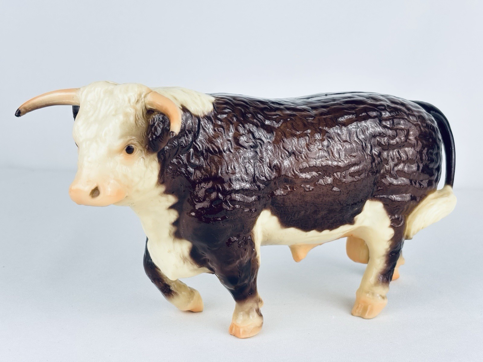 Rare 1950-1960 Vintage Breyer Glossy Walking Hereford Bull #71 Boehm No Stamp Rare 1950-1960 Vintage Breyer Glossy Walking Hereford Bull #71 Boehm No Stamp