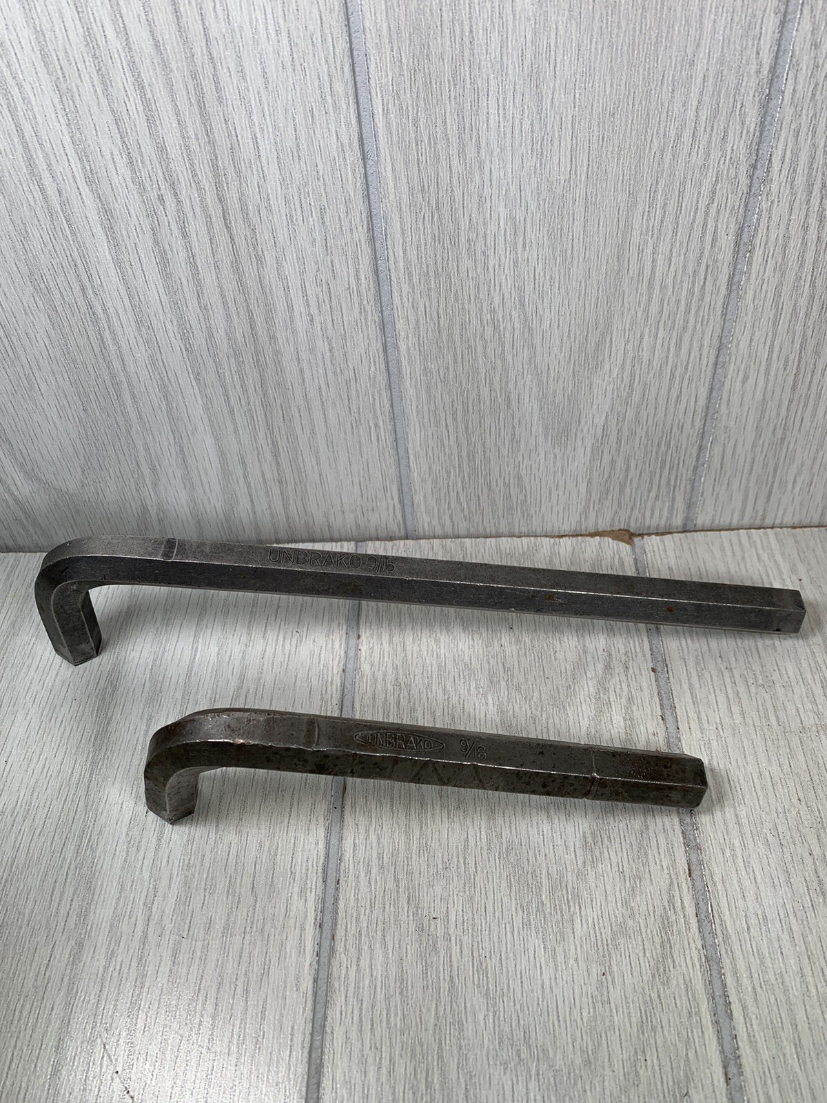 Vintage Hex Head Wrench Heavy Duty Unbrako 9/16” Long And Short Handle