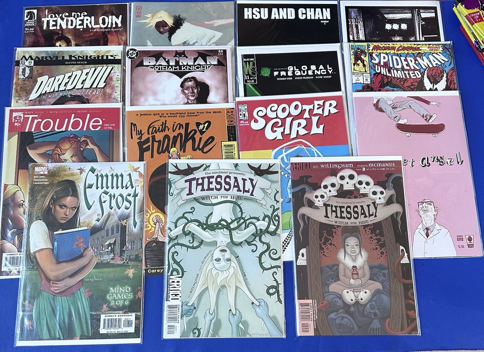 Lot of 15 Mixed Comics Trouble, Marvel, Thessaly,Batman,Street Angel, SDCC 2026 Lot of 15 Mixed Comics Trouble, Marvel, Thessaly,Batman,Street Angel, SDCC 2026