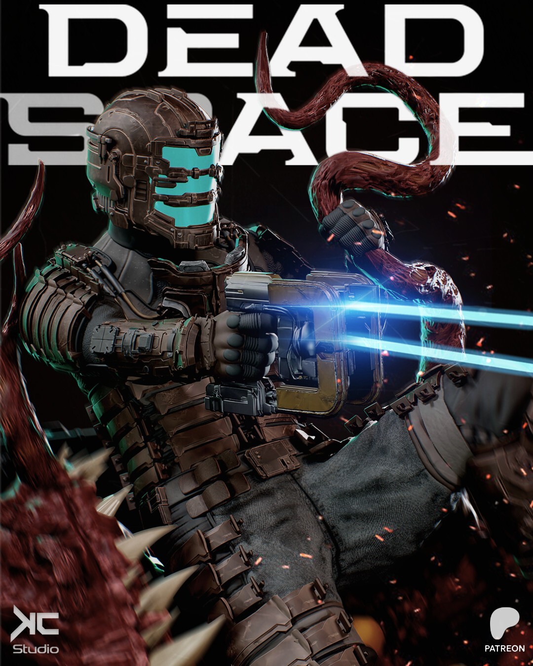 1:8 Isaac Clarke Dead Space Fan Art UNPAINTED Resin Garage Kit
