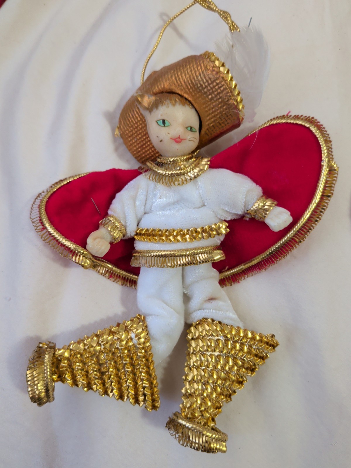 Vintage Koestel Puss in Boots Ornament 