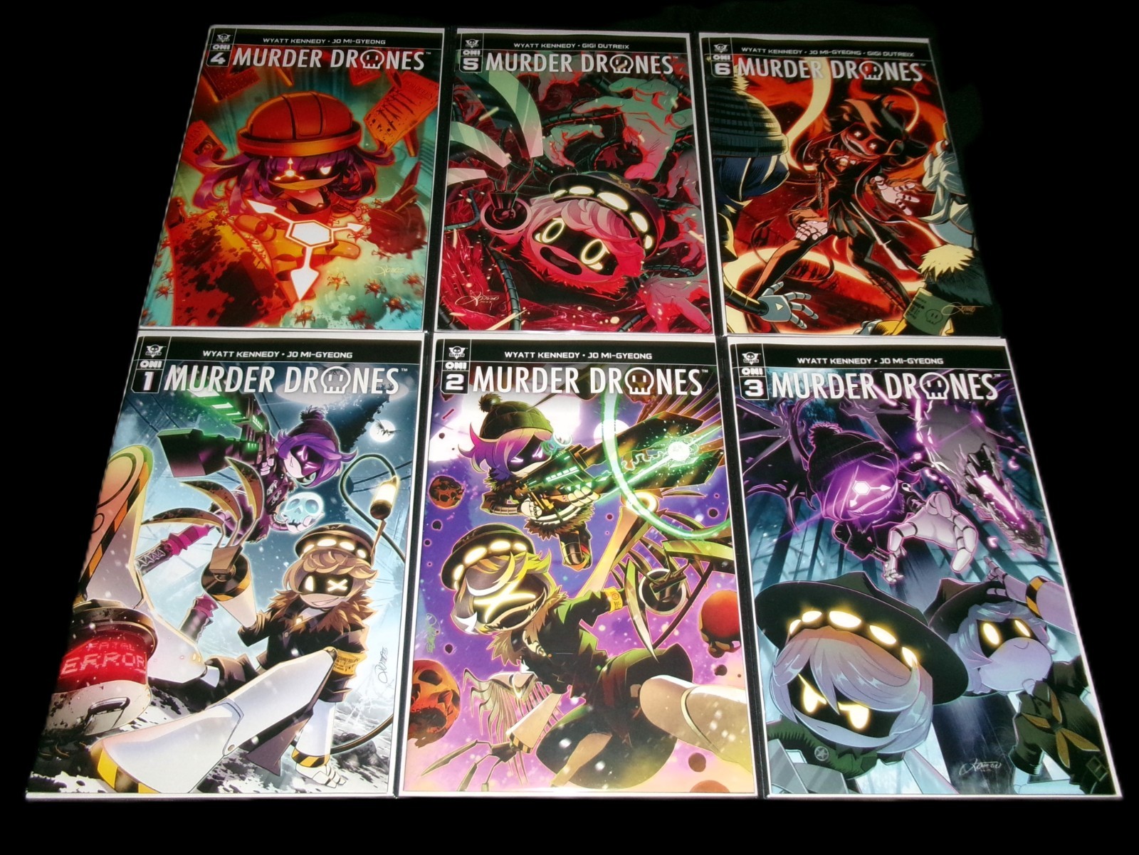 MURDER DRONES 1 2 3 4 5 6 COVER A 1st PRINT COMPLETE COMIC SET ONI PRESS 2026 NM