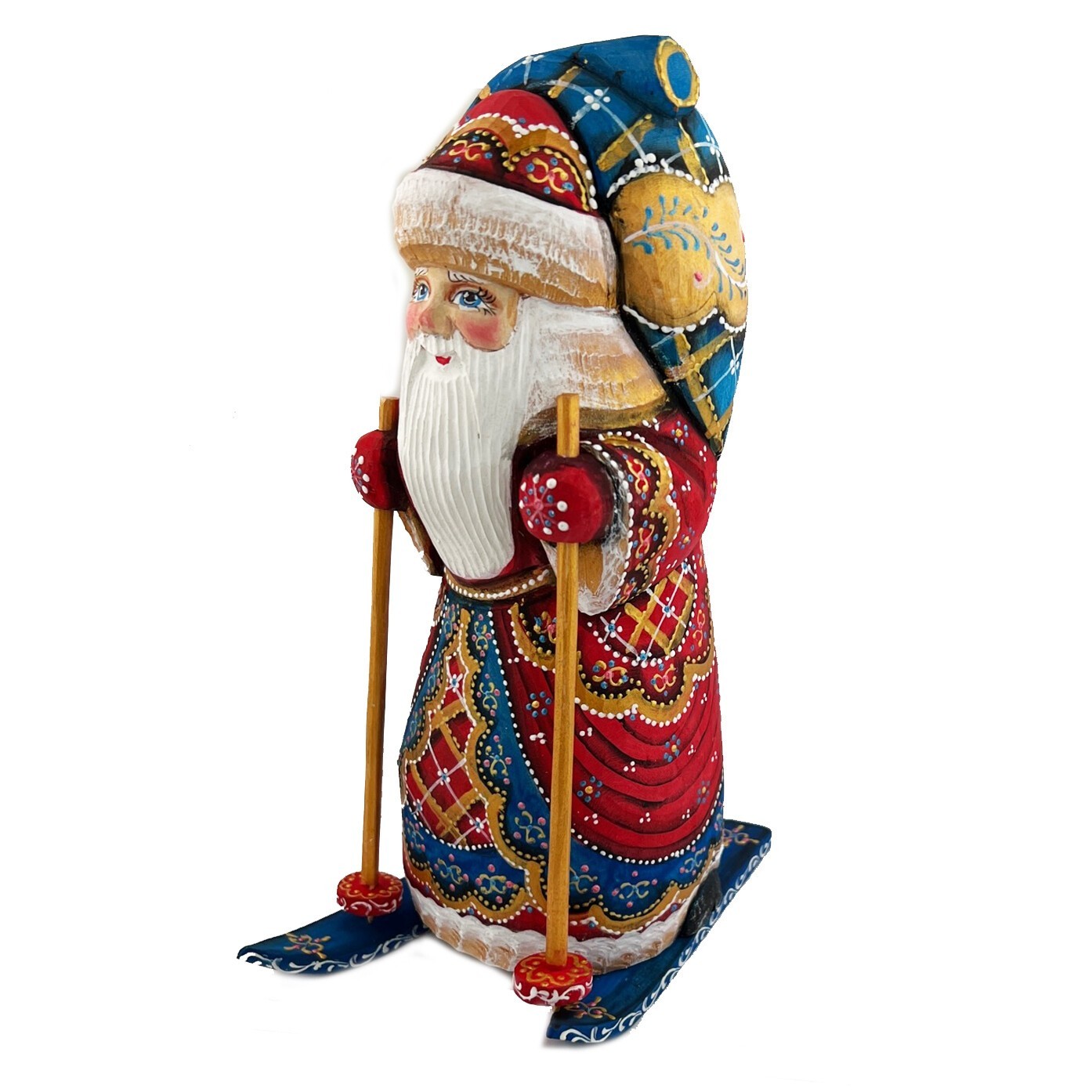 Santa Claus Skiing Figurine 8