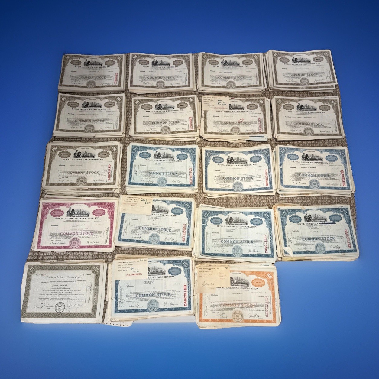 1750+ Stocks 1958-1971 John D MacArthur Fellows Founder Palm Beach Gardens FL