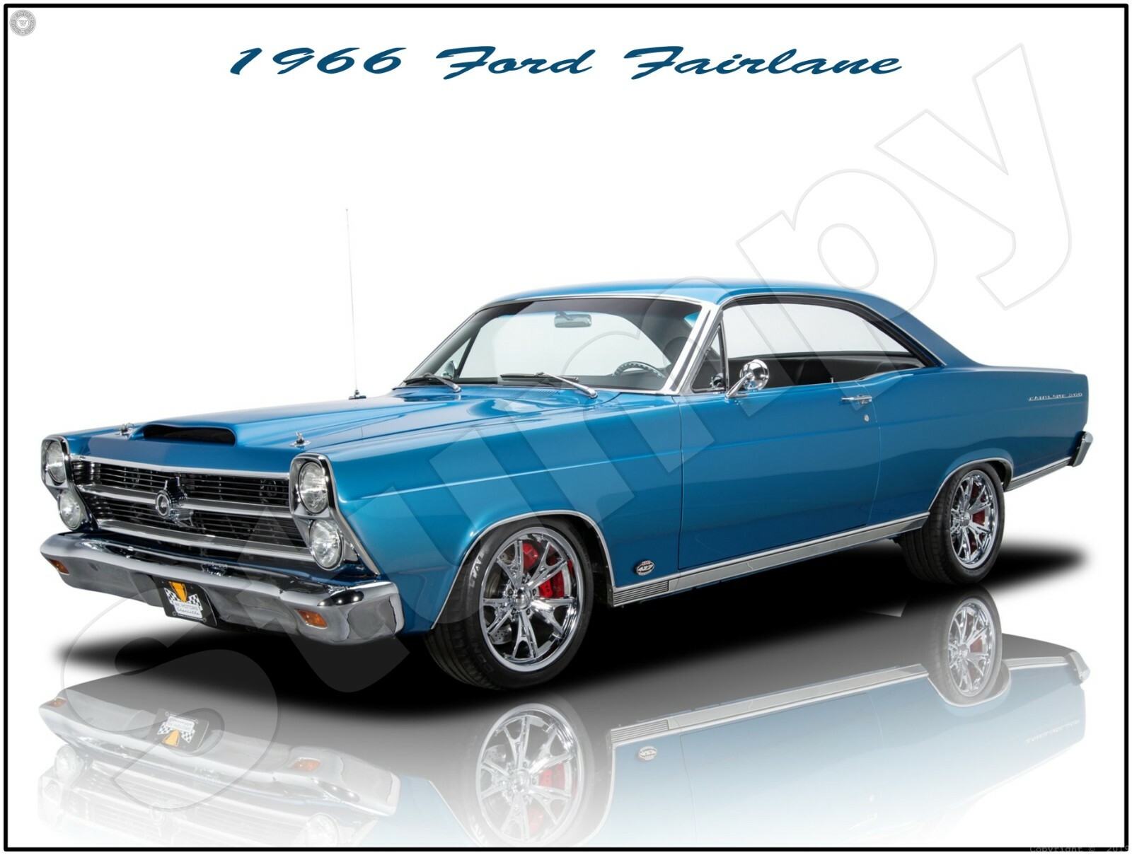 1966 Ford Fairlane Metal Sign 9 1966 Ford Fairlane Metal Sign 9