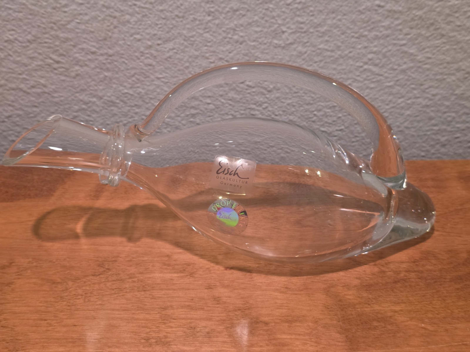 Eisch Glaskultur Crystal Duck Wine Decanter Germany No Drop Effect Dripless