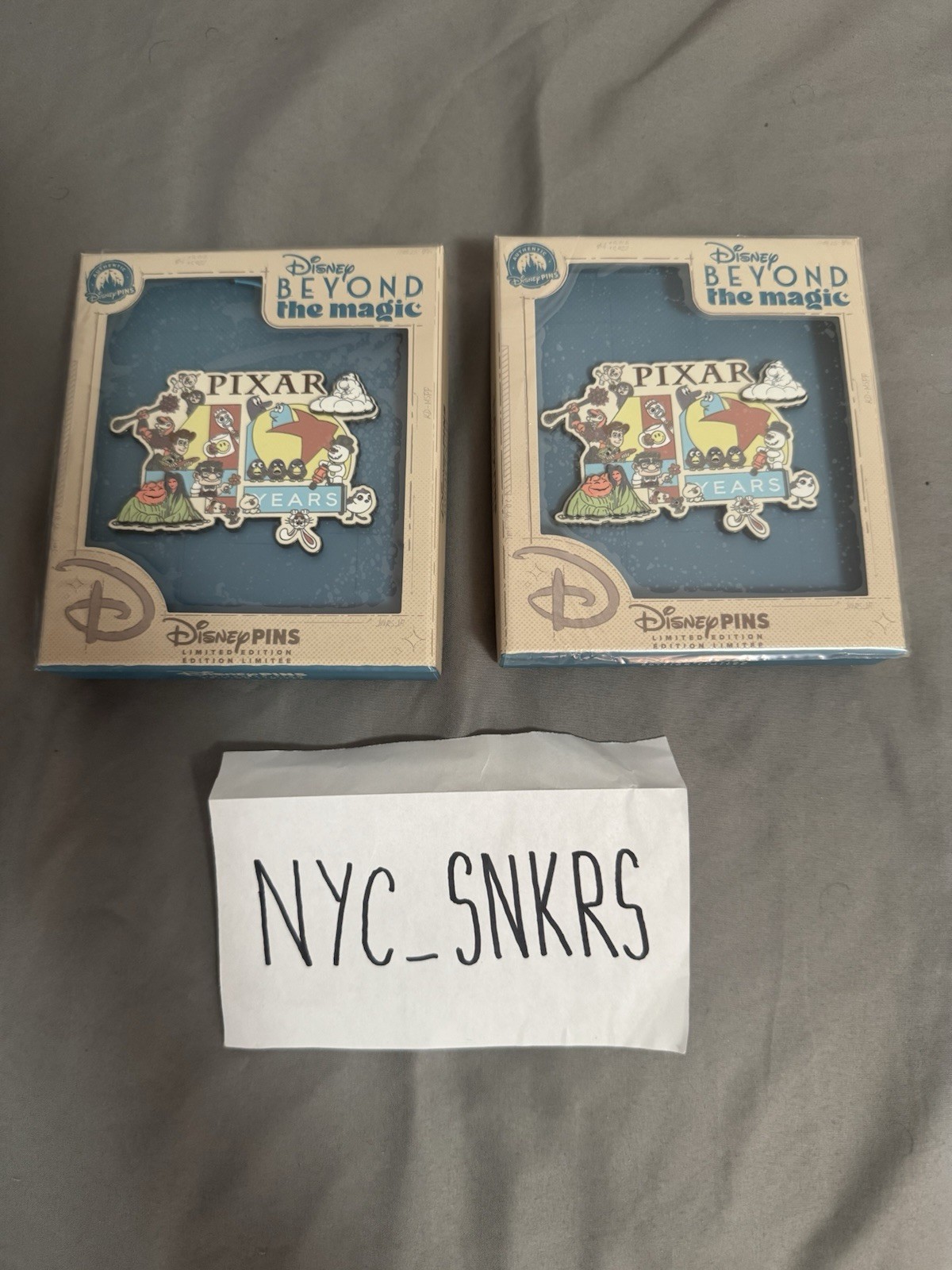 2026 Disney D23 Pixar 40th Anniversary Mini Jumbo Pin Limited Edition LE800