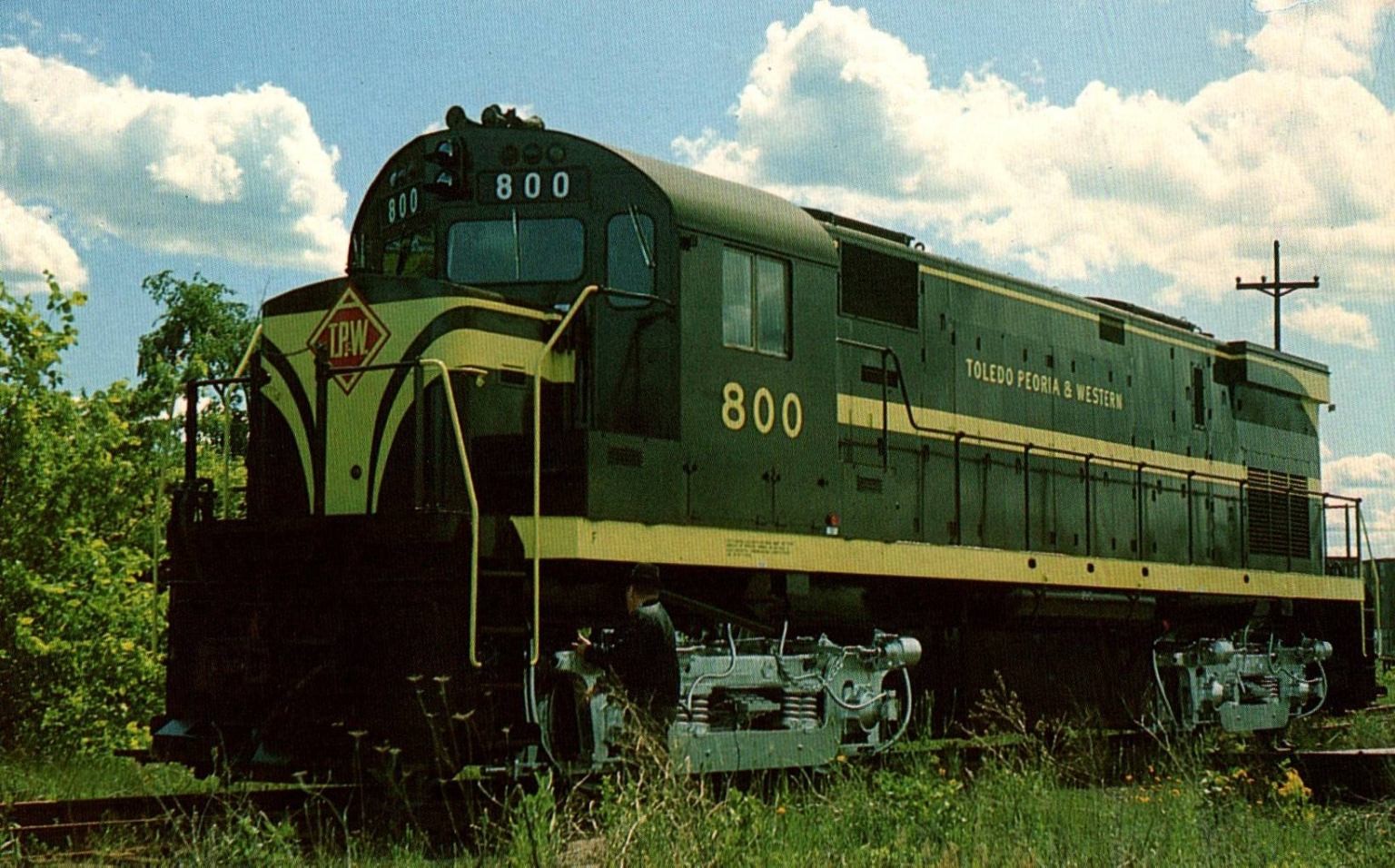 TP&W ALCO C-424 Locomotive 800 Postcard Mary Jayne's Railroad Photo