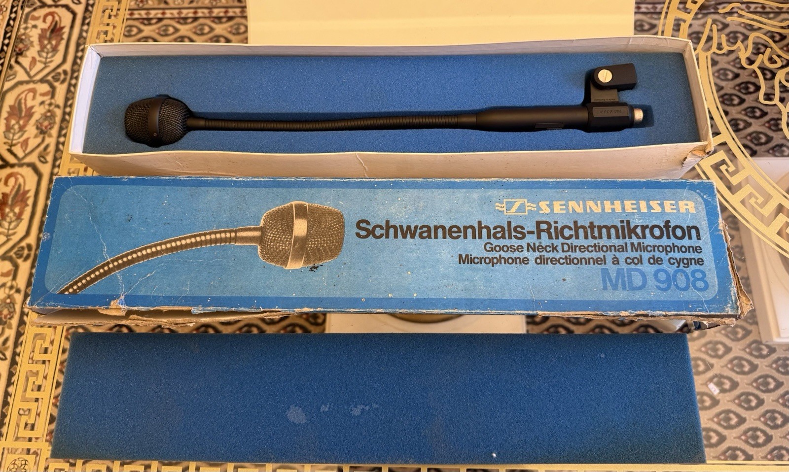 Sennheiser MD-908 Gooseneck Shotgun Microphone New Condition Vintage Sennheiser MD-908 Gooseneck Shotgun Microphone New Condition Vintage