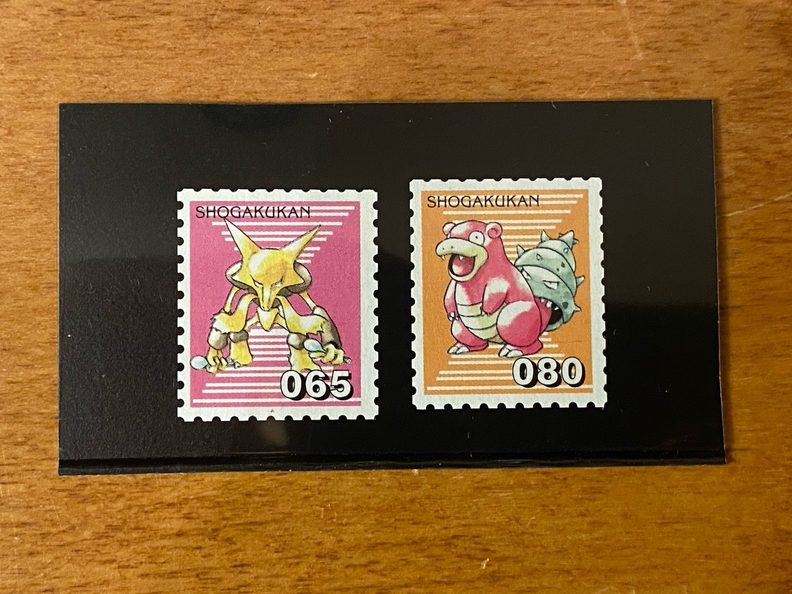 Pokemon Shogakukan Stamp Lot- Alakazam and Slowbro Rare 1990s. Mint Pokemon Shogakukan Stamp Lot- Alakazam and Slowbro Rare 1990s. Mint