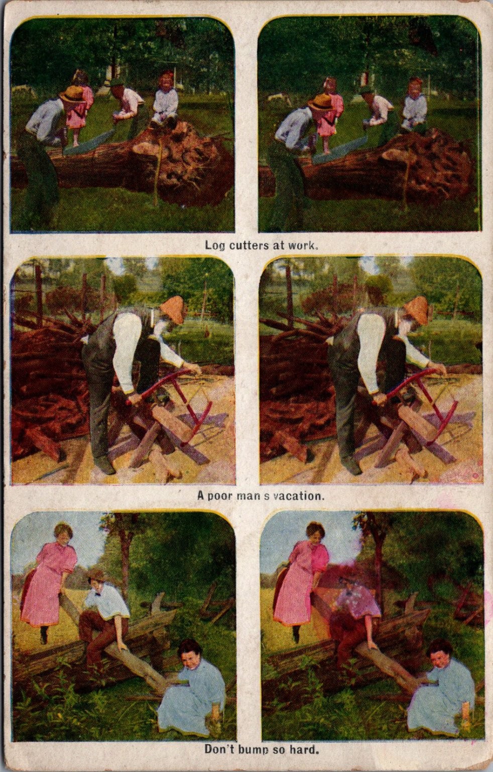 Vintage Stereoview Postcard 