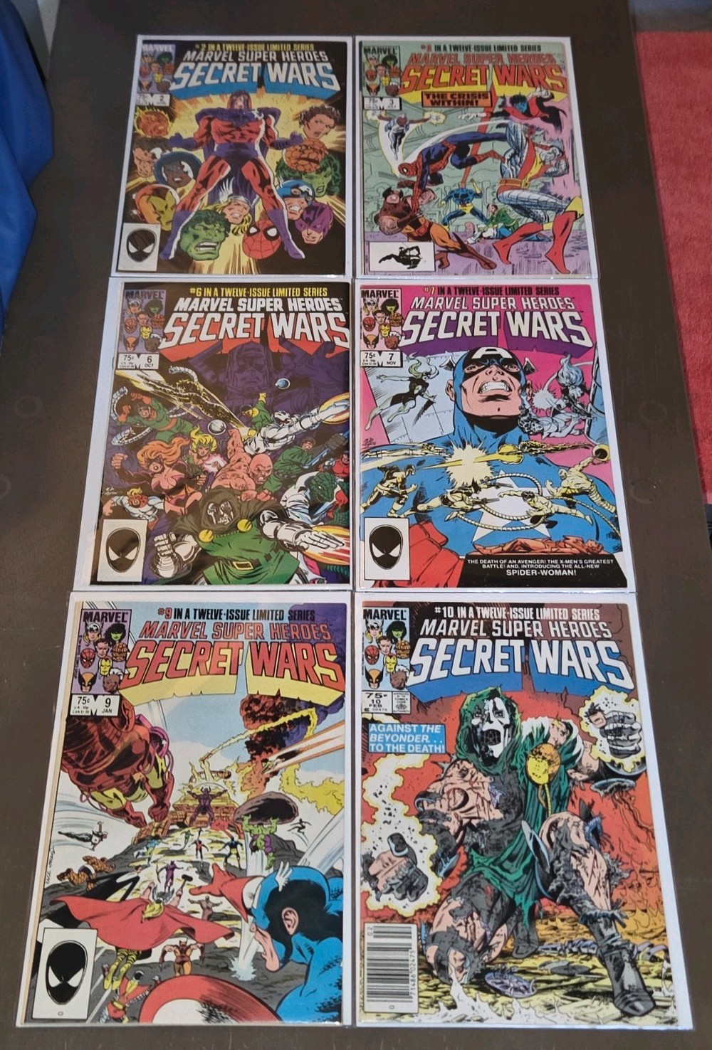 Vintage 1984 Marvel Comics Super Heroes Secret Wars Issues Lot 2 3 6 7 9 10 Doom Vintage 1984 Marvel Comics Super Heroes Secret Wars Issues Lot 2 3 6 7 9 10 Doom
