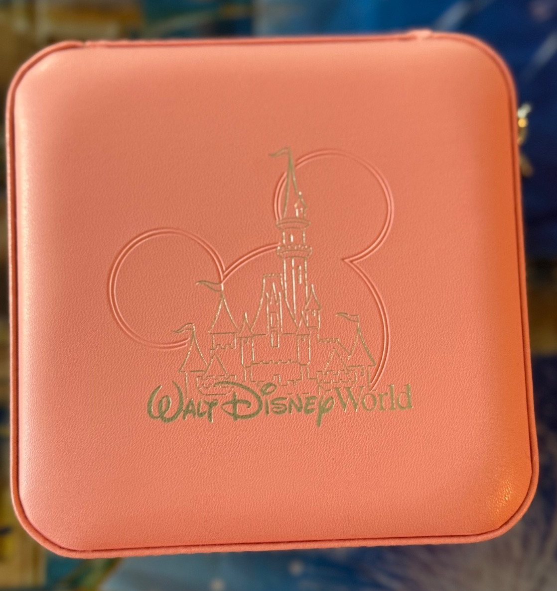 2026 Pandora Walt Disney World Pink Jewelry Box Mickey Mouse Zipper Small NEW