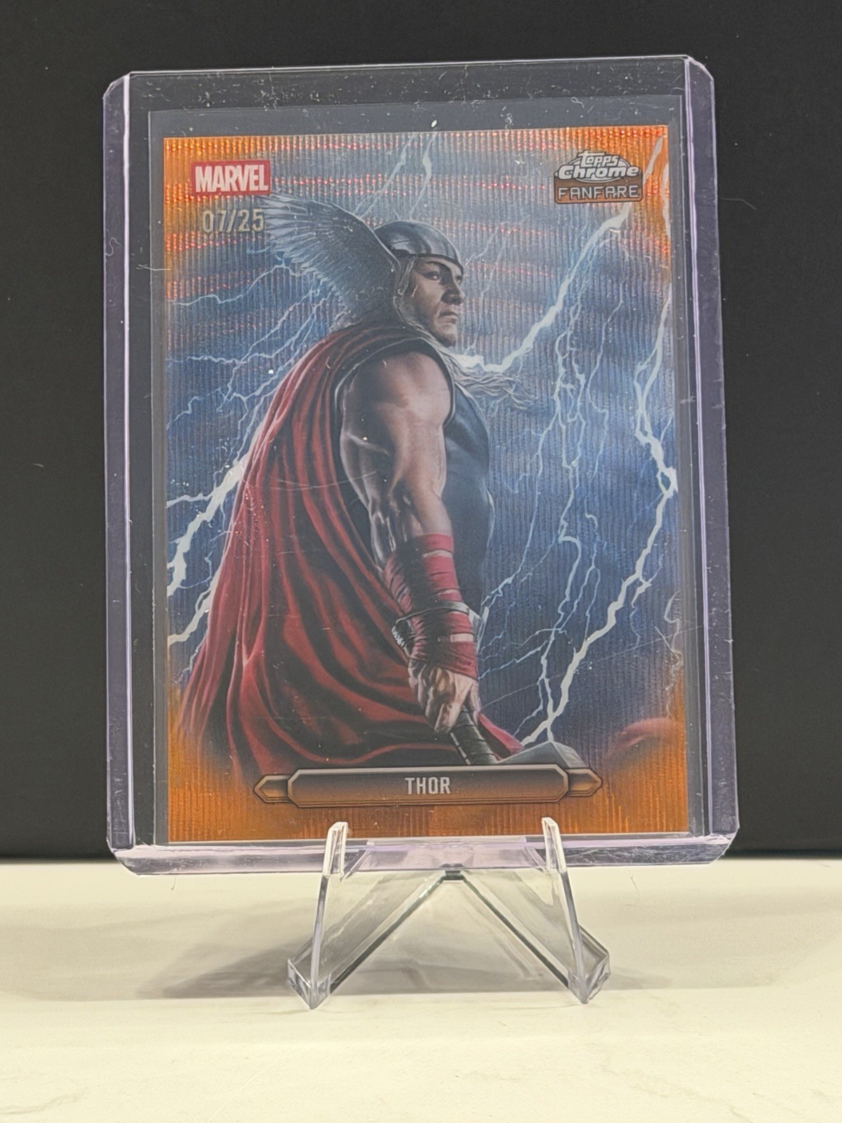 2026 Topps Chrome Marvel Comics Fanfare Thor Orange Refractor /25 #FF-44