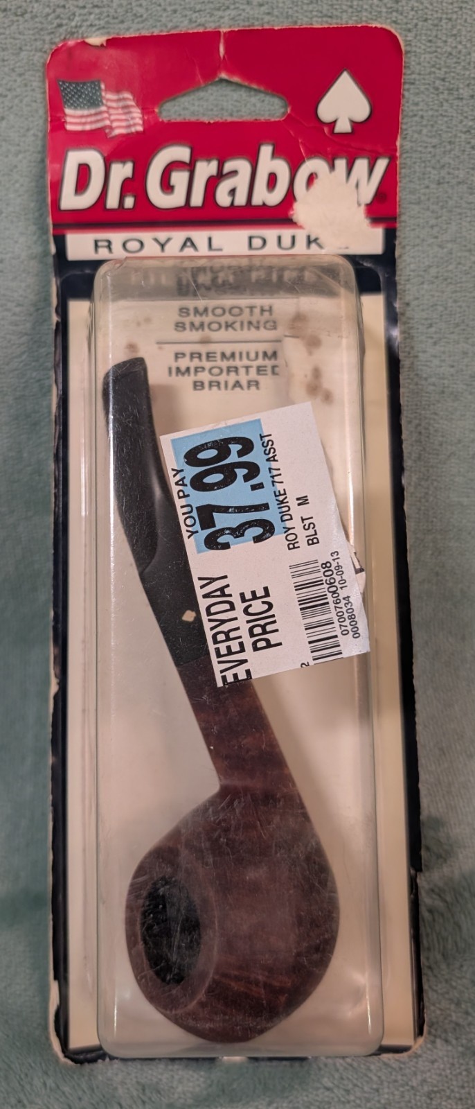 Vintage Dr. Grabow Royal Duke Pipe Bulldog Shape New, NOS, Unsealed, Unsmoked Vintage Dr. Grabow Royal Duke Pipe Bulldog Shape New, NOS, Unsealed, Unsmoked