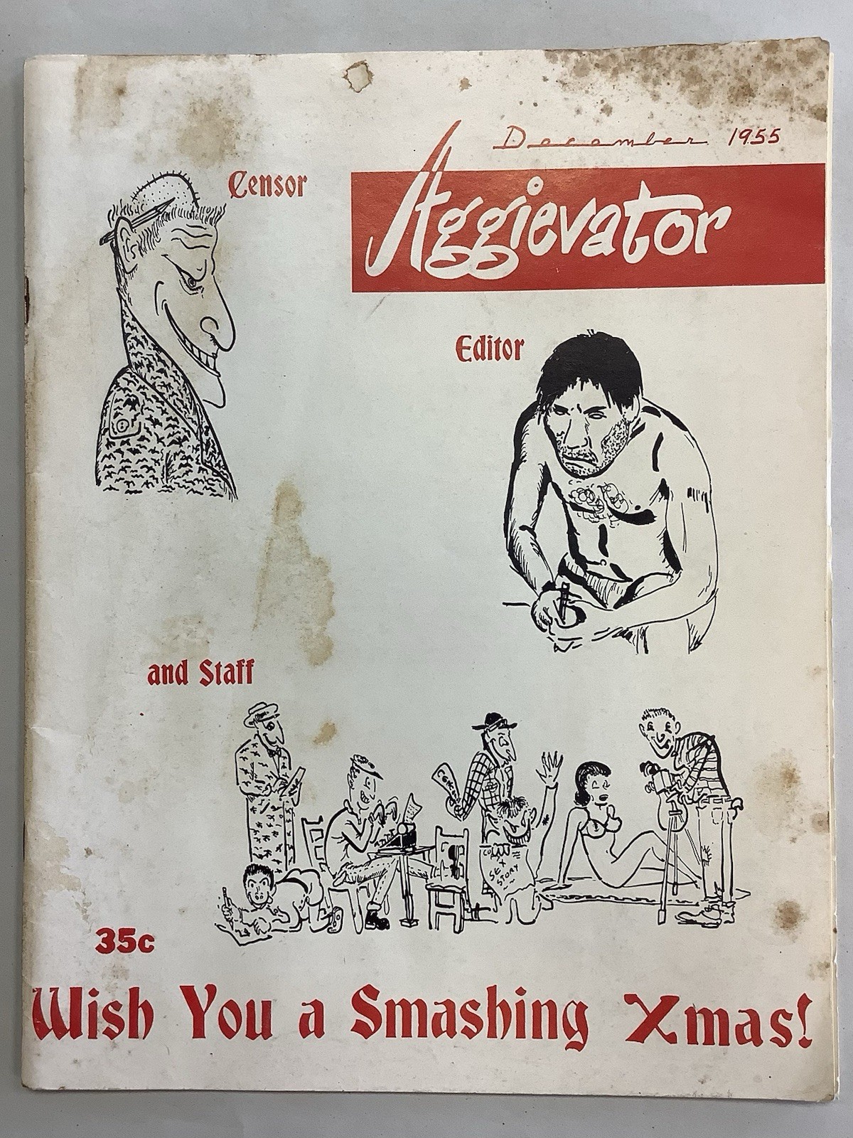 Vintage Dec. 1955 The Aggievator Magazine Oklahoma A&M College OSU University OK Vintage Dec. 1955 The Aggievator Magazine Oklahoma A&M College OSU University OK