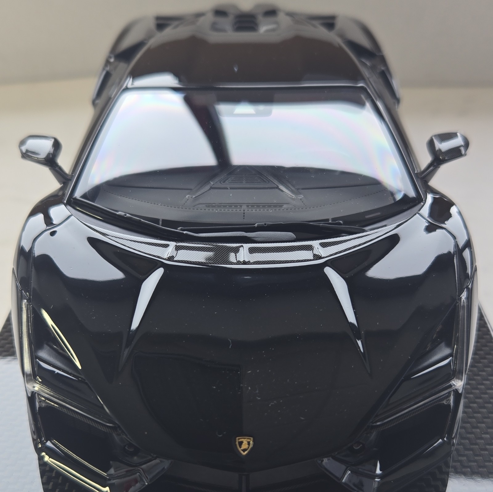MR Collection Models 1:18 Lamborghini Revuelto Gloss Black w/ Display Case
