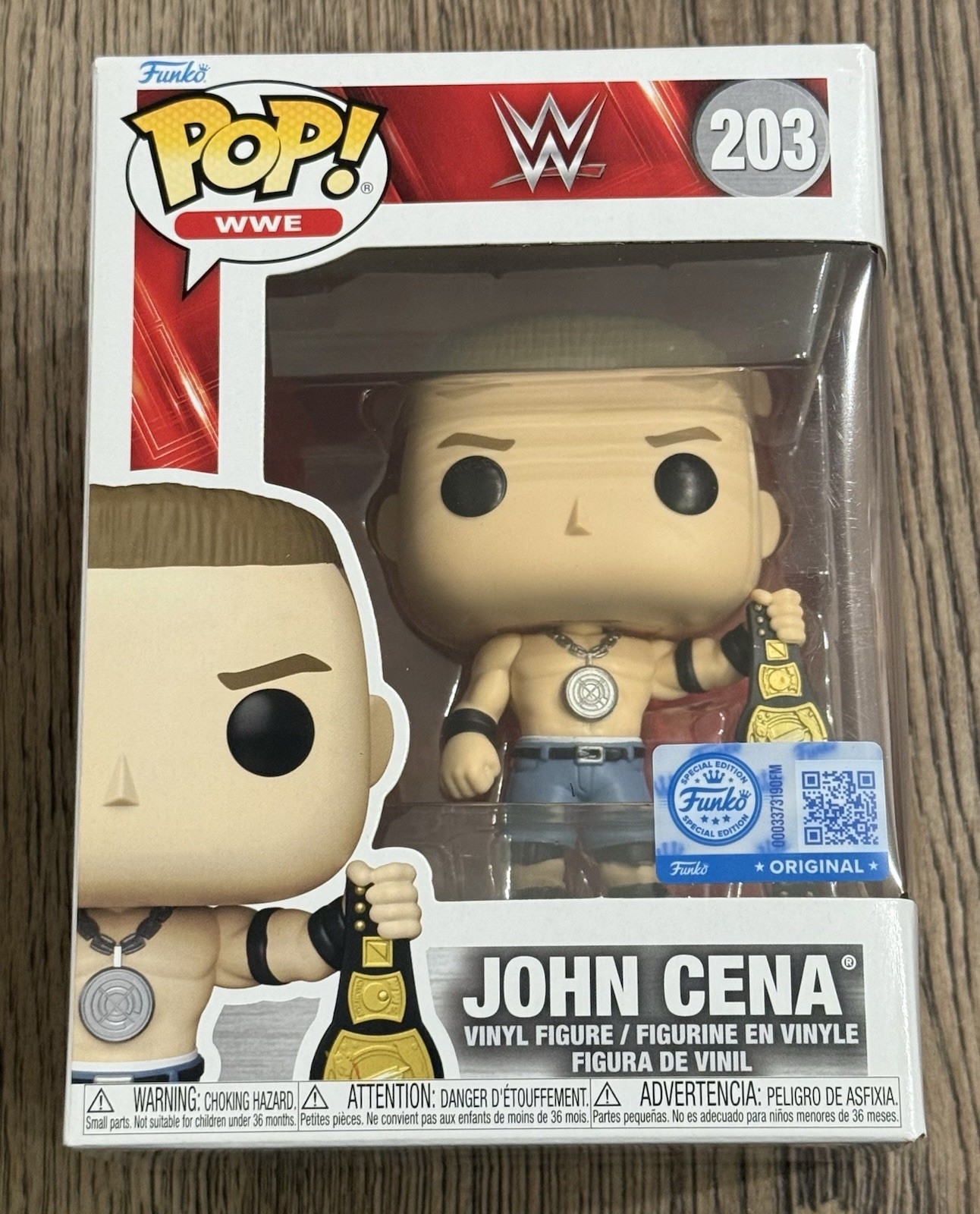 Funko Pop WWE Wrestling John Cena #237 Exclusive w/ Protector See Photos