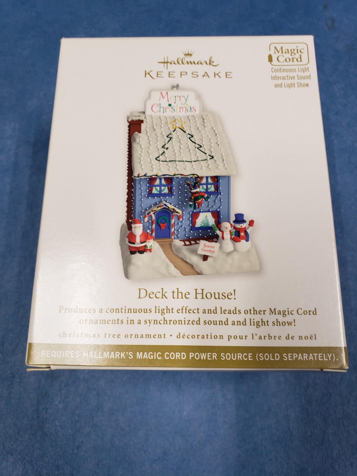 Hallmark Keepsake 2012 Deck The House Christmas Ornament Magic Light & Sound