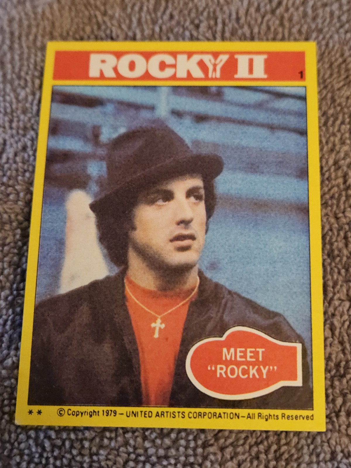 Vintage Topps Rocky Rookie Card \