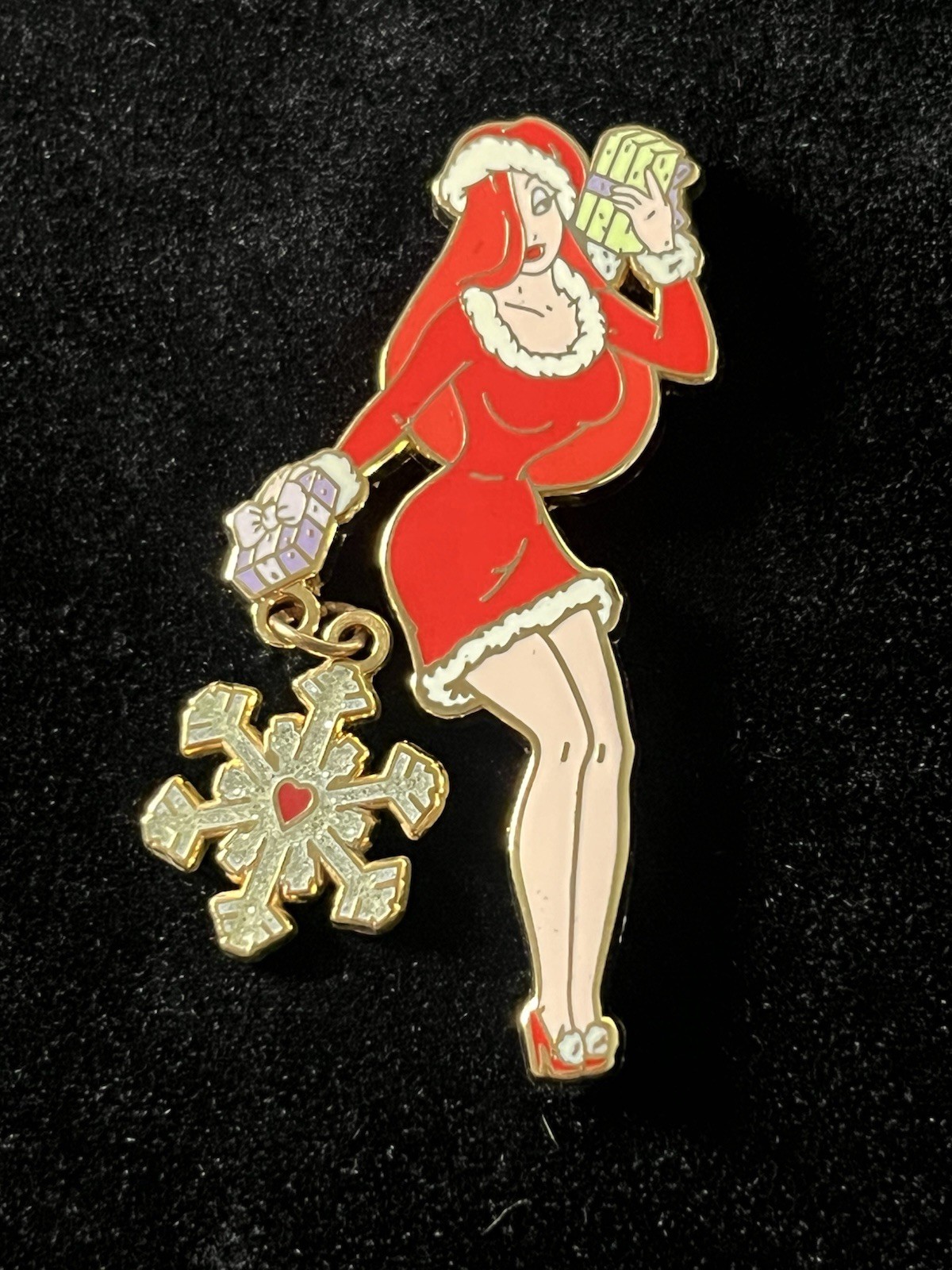 Disney Shopping Jessica Holiday Christmas Snowflake LE 250 Pin Rare 2008 Disney Shopping Jessica Holiday Christmas Snowflake LE 250 Pin Rare 2008