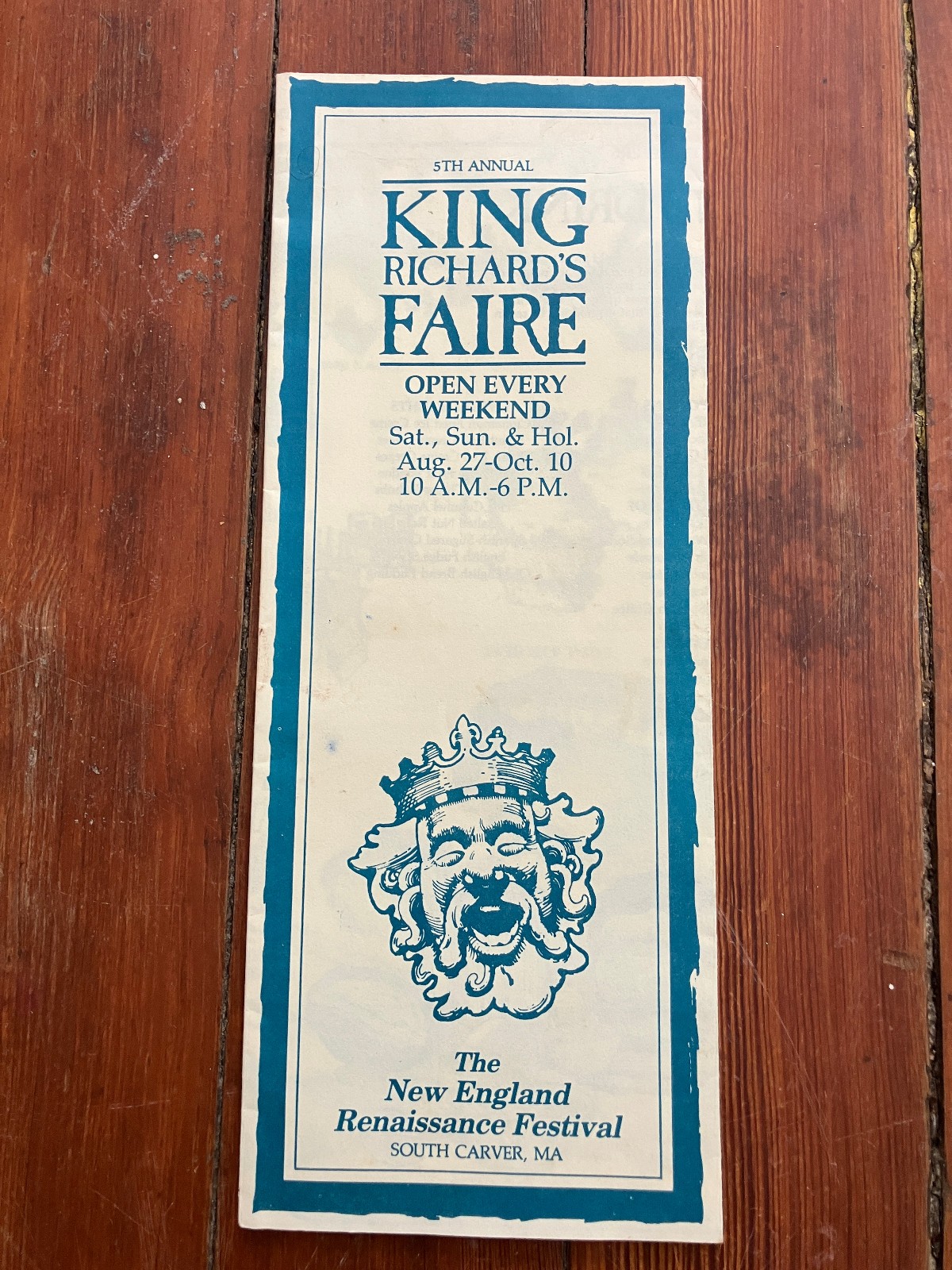 King Richards Faire Brochure 5th Annual New England Renaissance Massachusetts King Richards Faire Brochure 5th Annual New England Renaissance Massachusetts