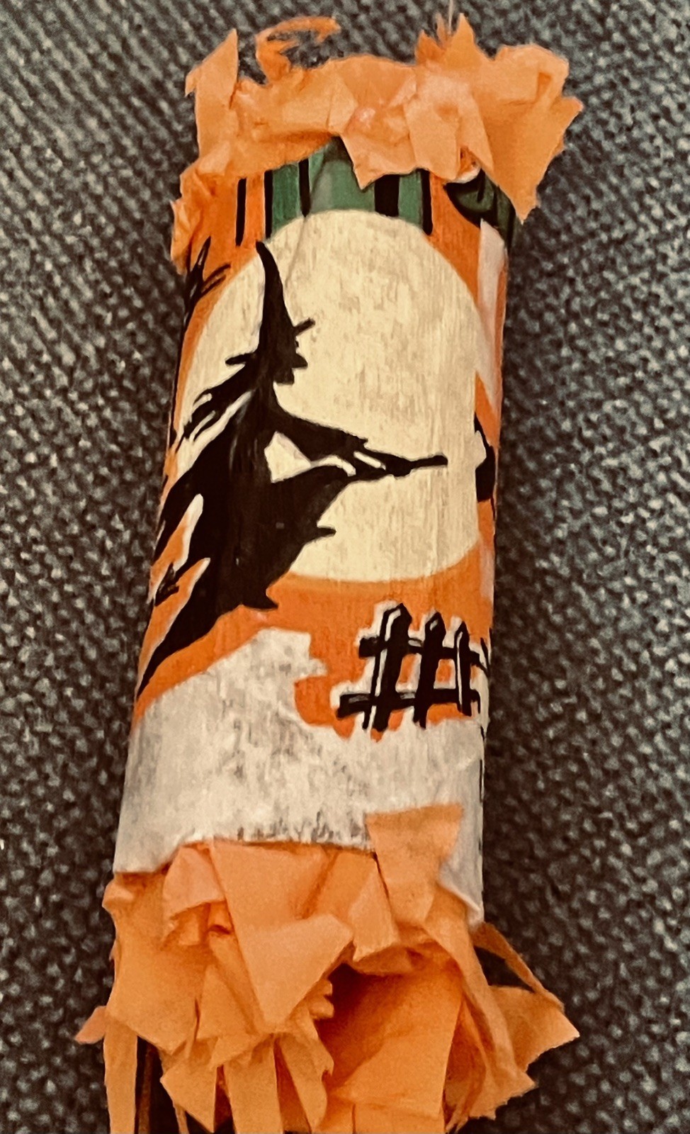 1-Rare vintage Halloween Crepe Paper Party Favor handmade with prizes no candy