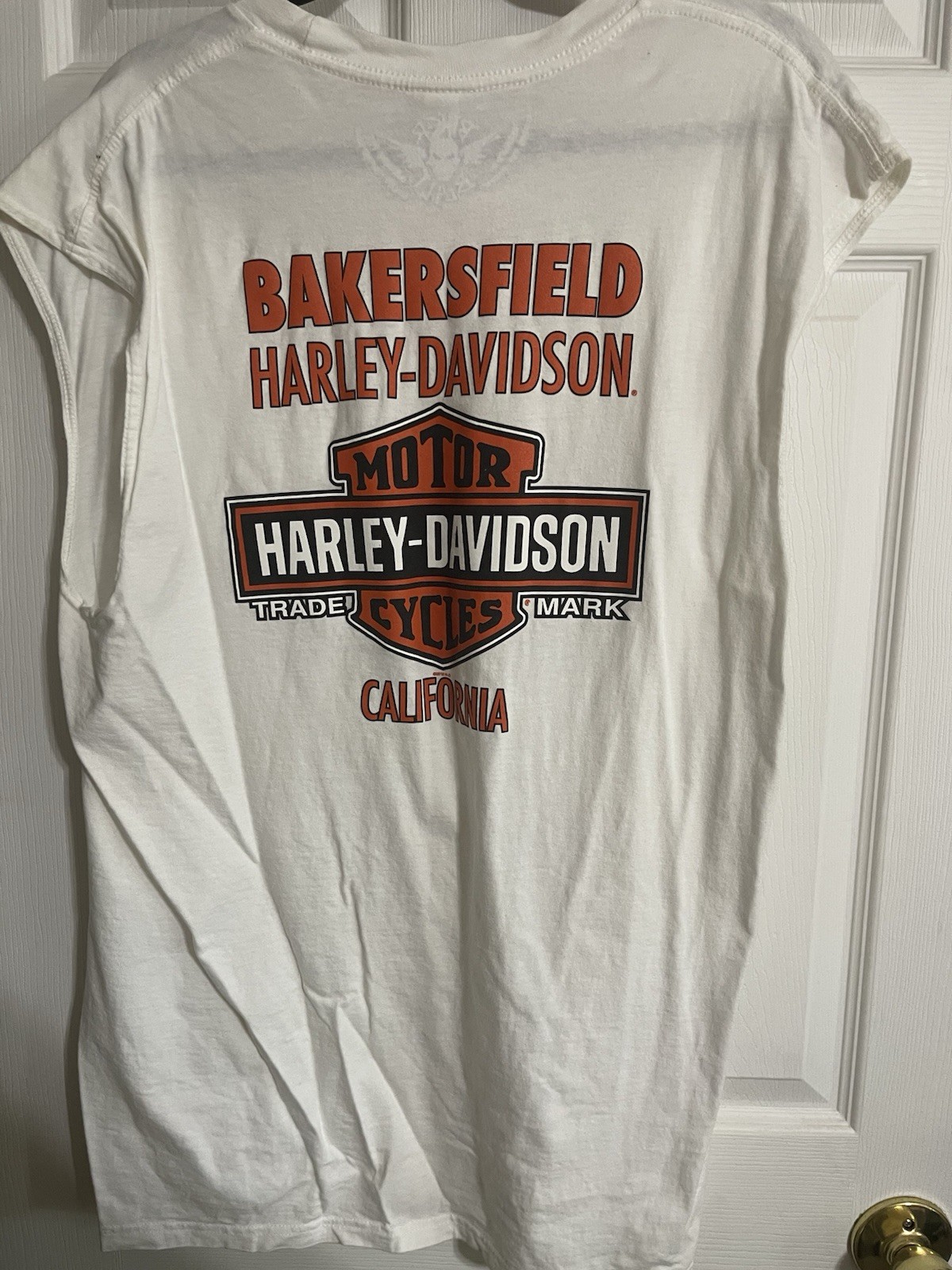 Harley Davidson Bakersfield CA Sleeveless white Graphic