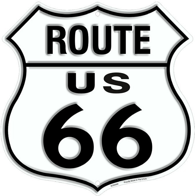 US ROUTE 66 MINI SHIELD 6\