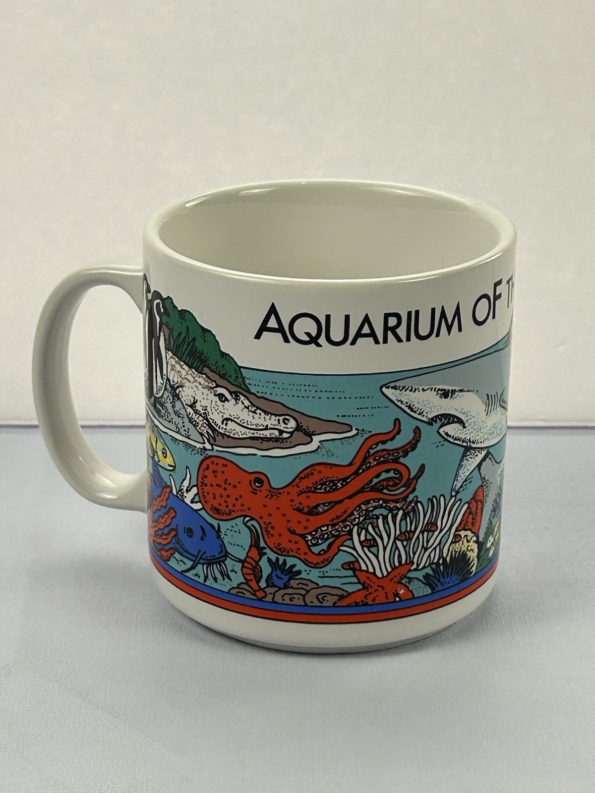 Vintage 1991 Aquarium of the Americas Mug Host International Taiwan Marine Life Vintage 1991 Aquarium of the Americas Mug Host International Taiwan Marine Life