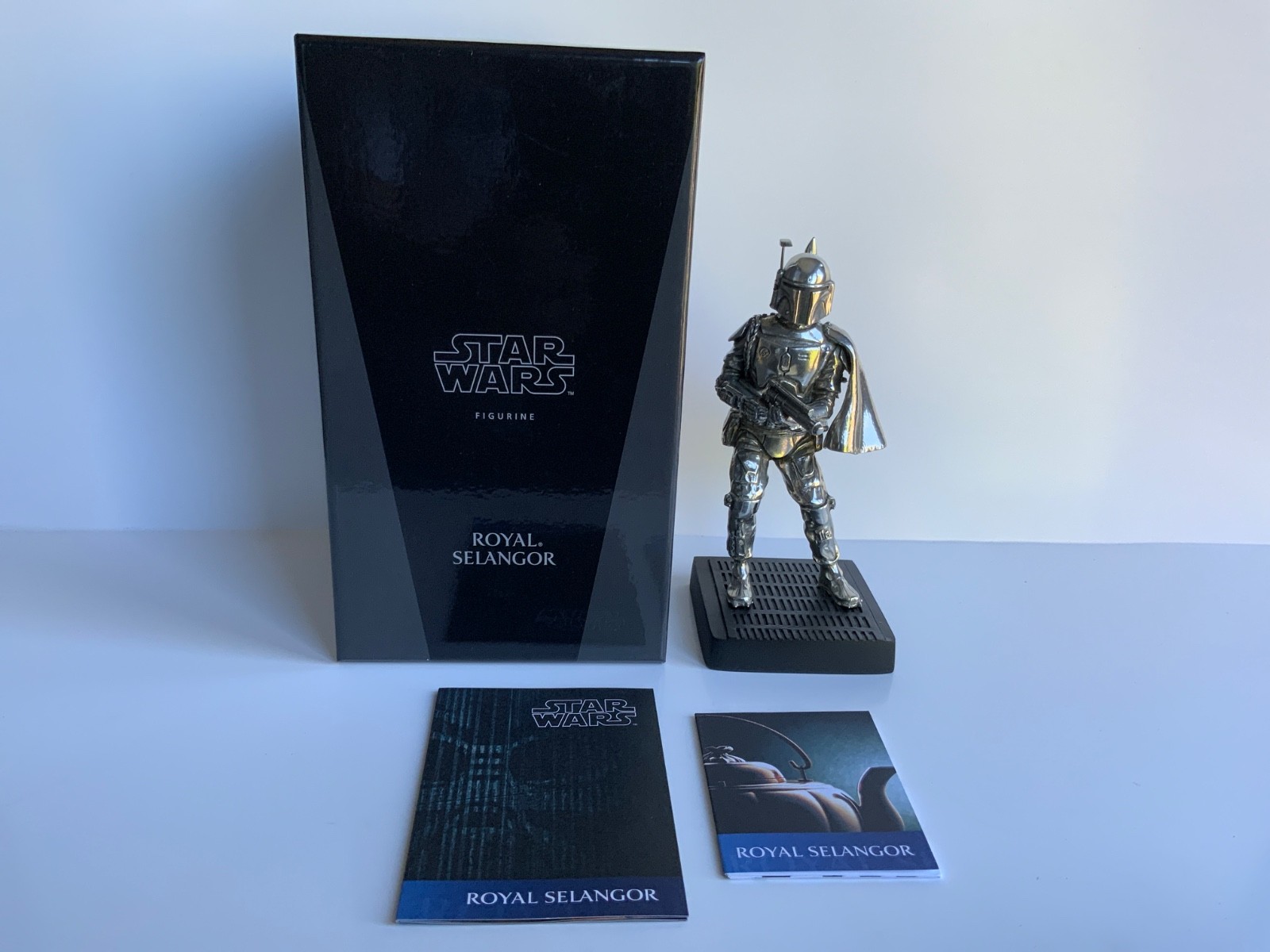 Royal Selangor Pewter Star Wars Boba Fett Pewter Figurine with Original Box Royal Selangor Pewter Star Wars Boba Fett Pewter Figurine with Original Box