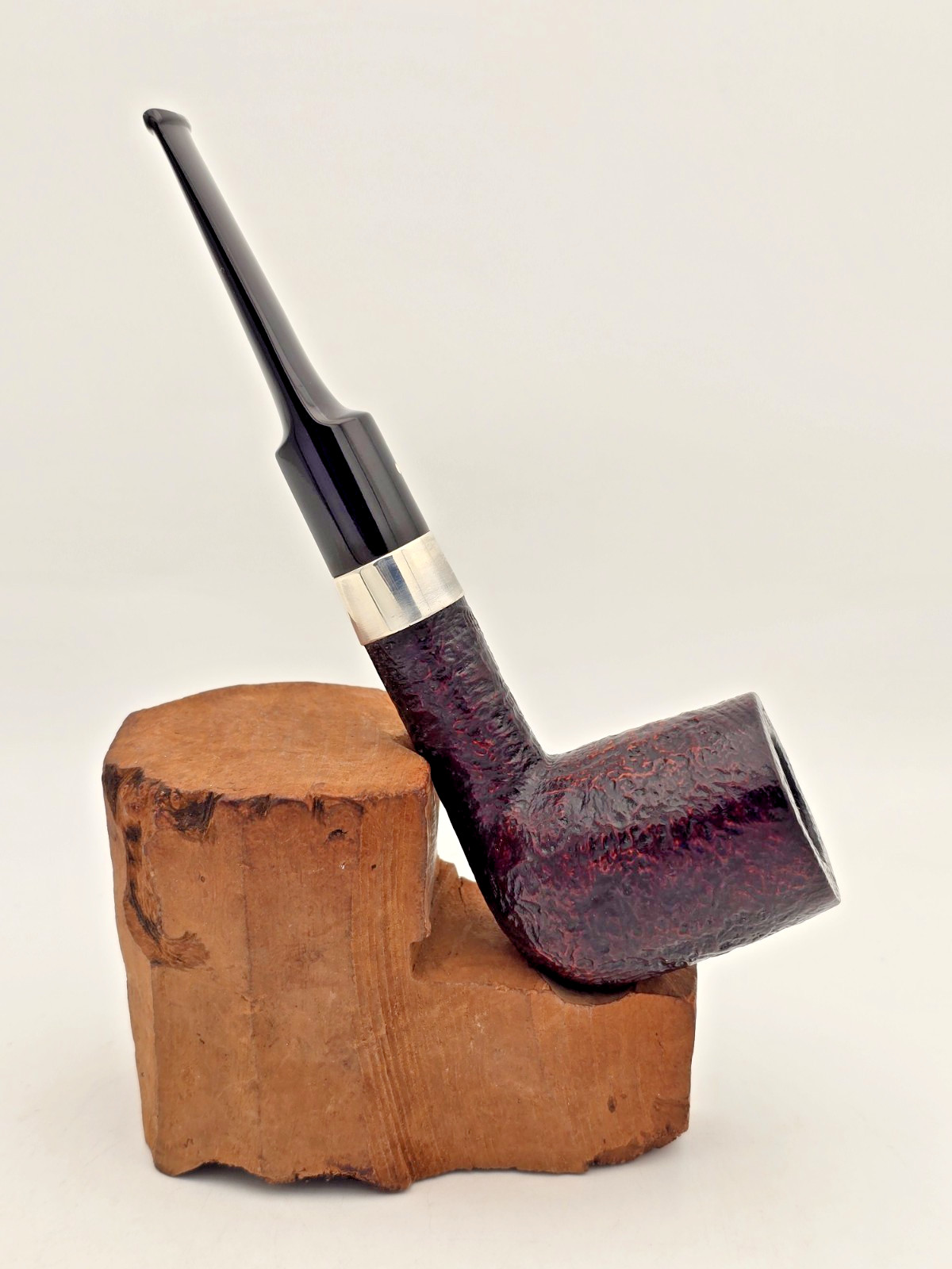 Vintage Dunhill Shell Briar ODA 843 w/mfg Silver (AD) Billiard Estate 1973