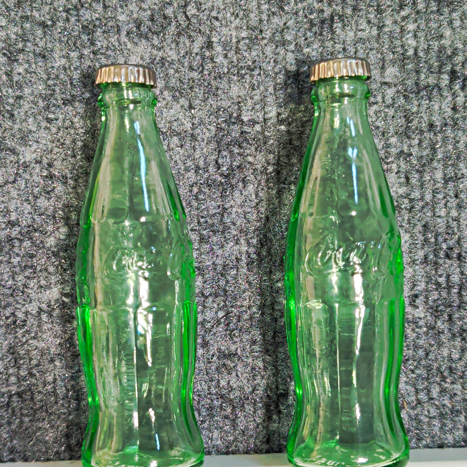 Vintage Miniature Coca-Cola Bottle Salt N Pepper Shakers