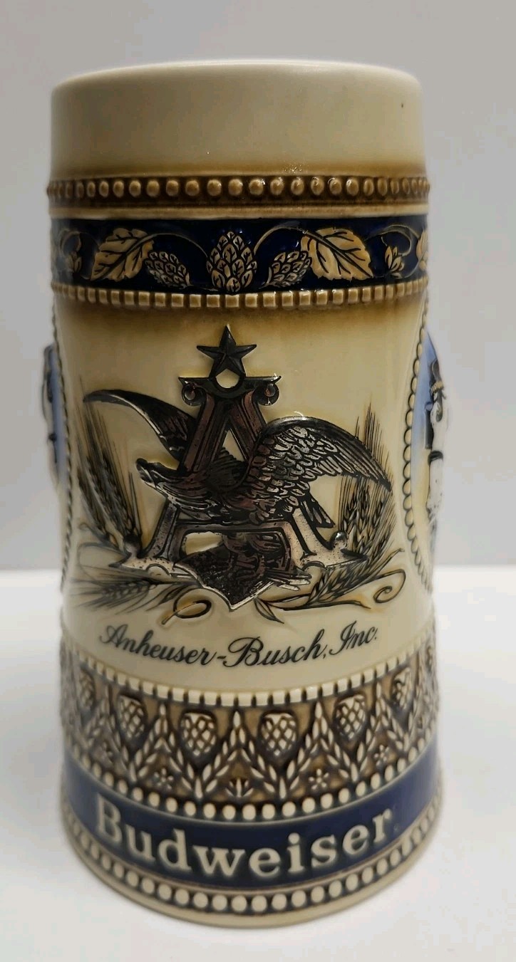 1987 Budweiser Anheuser Busch Horsehead Beer Stein CS76 Clydesdale Ceramarte