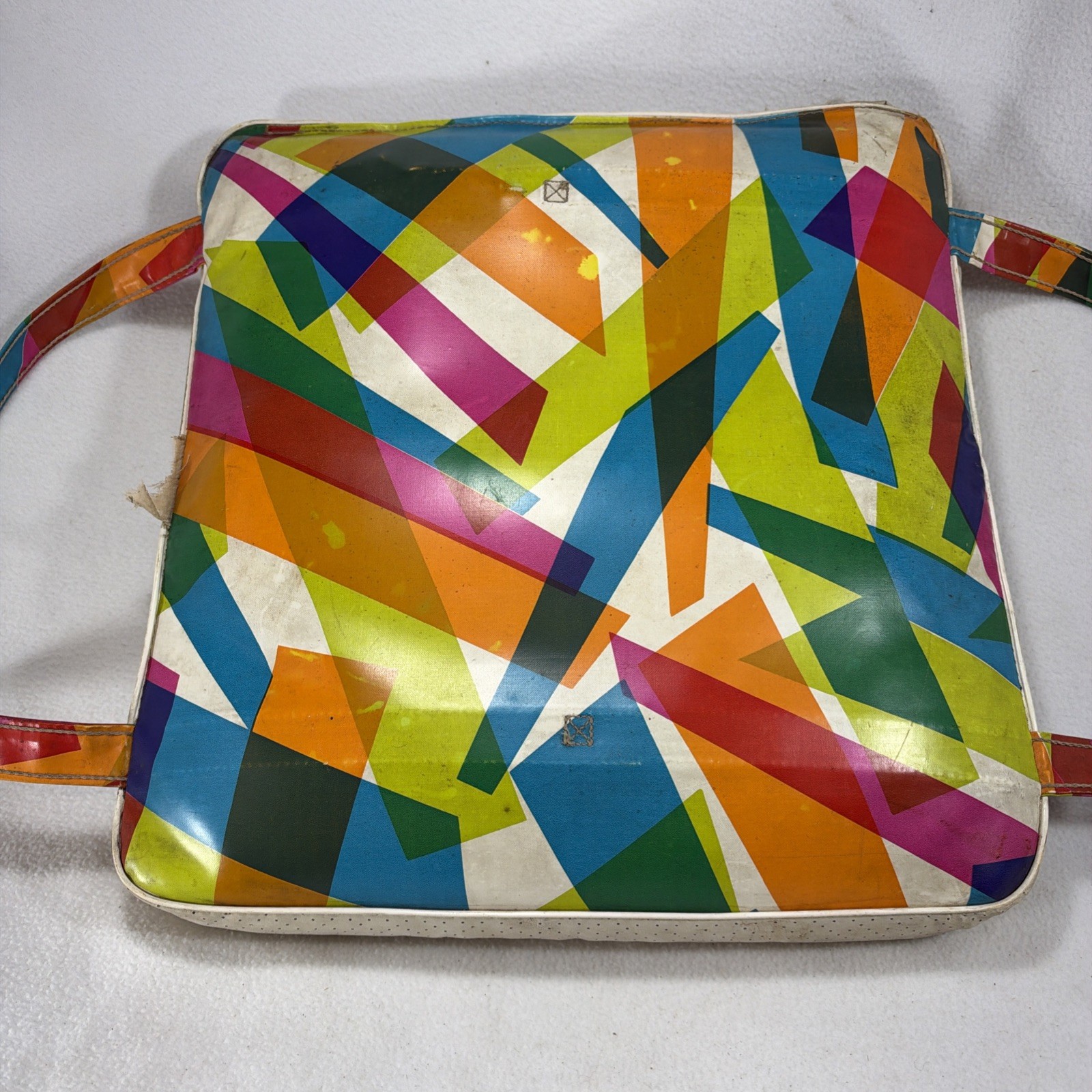 Vintage 1960’s Colorful Boat Seat Bouyant Cushion Buddy Schoellkopf Inc.