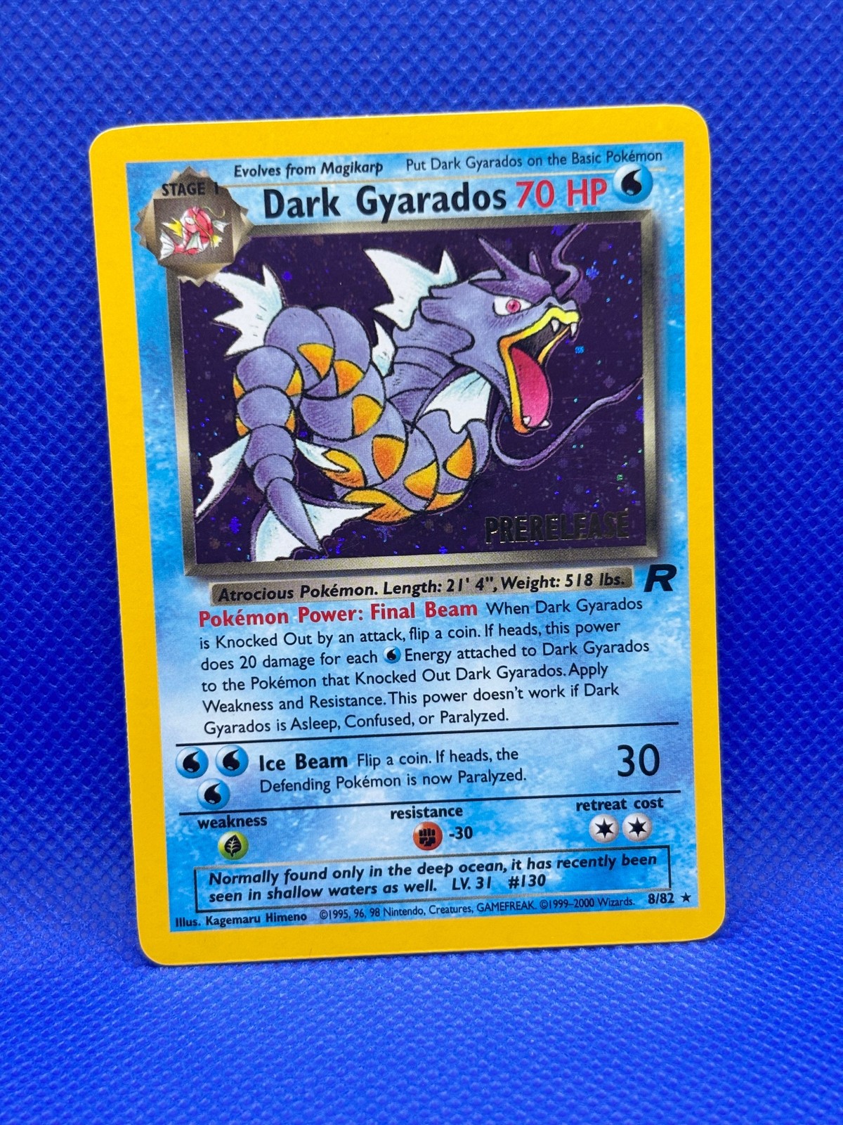 WoTC Promo #08/82 Dark Gyarados (Prerelease)
