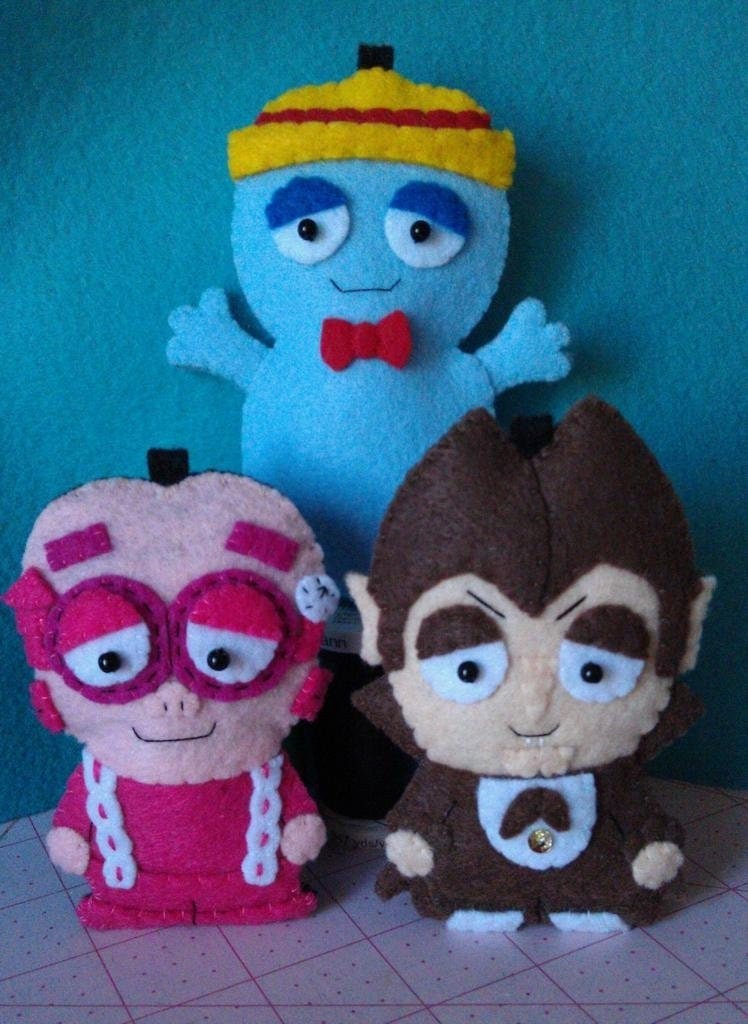 Count Chocula Boo Berry Frankenberry inspired Handmade Felt Applique Ornaments Count Chocula Boo Berry Frankenberry inspired Handmade Felt Applique Ornaments
